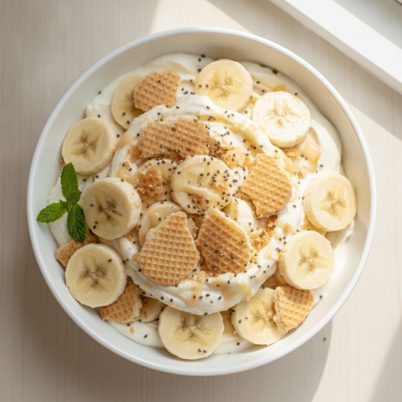High-Protein Banana Pudding Breakfast Bowl