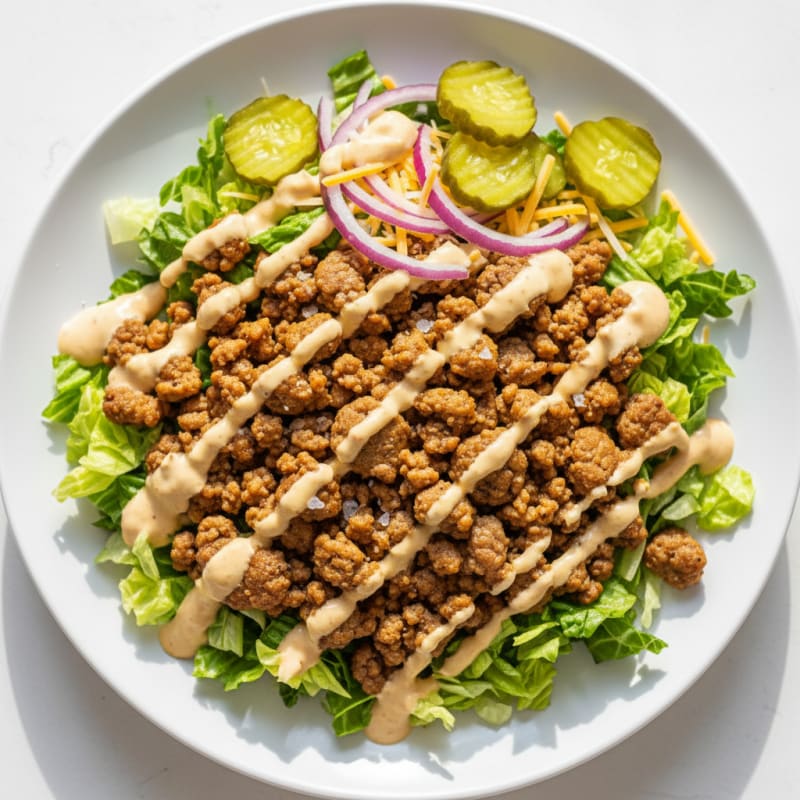 Creamy Big Mac Beef Bowl