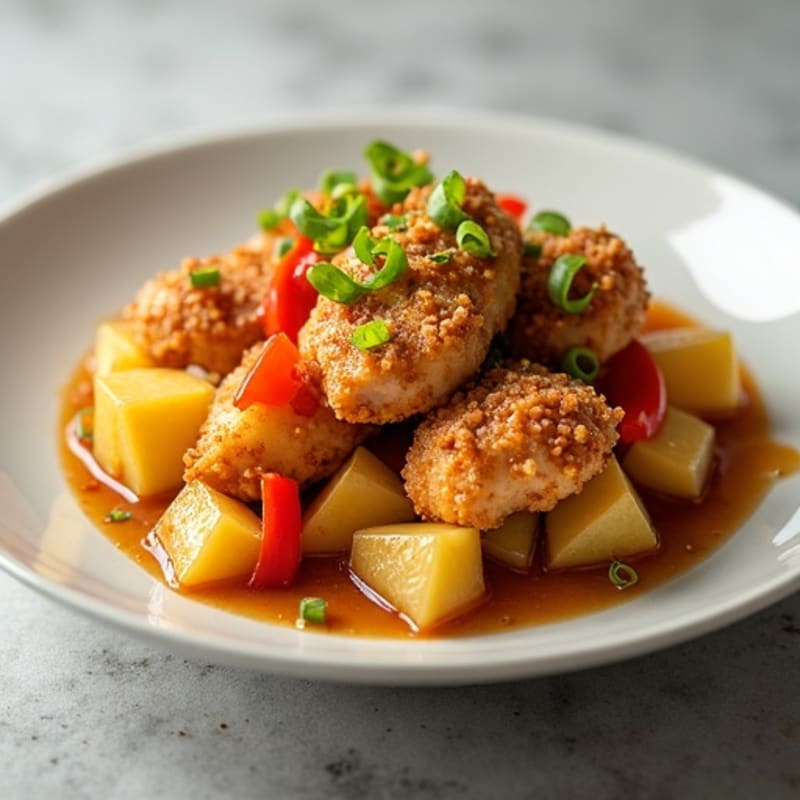 Crispy Baked Sweet and Sour Chicken