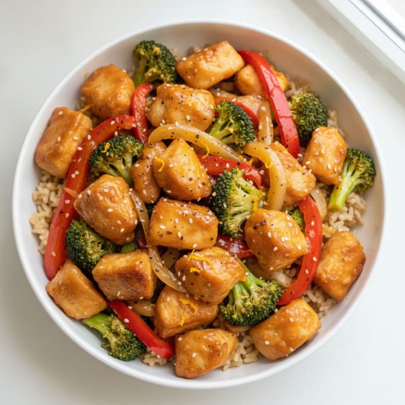 Orange Glazed Chicken Stir-Fry