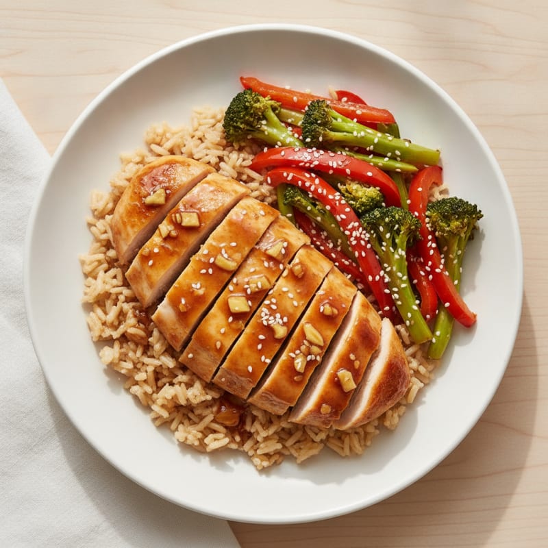 Teriyaki Chicken with Sesame Vegetables