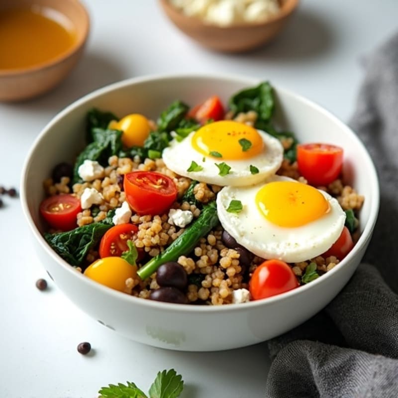 Protein-Packed Veggie and Egg White Breakfast Bowl