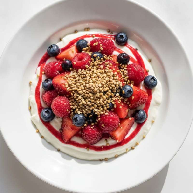 Creamy Greek Yogurt Protein Parfait with Mixed Berries