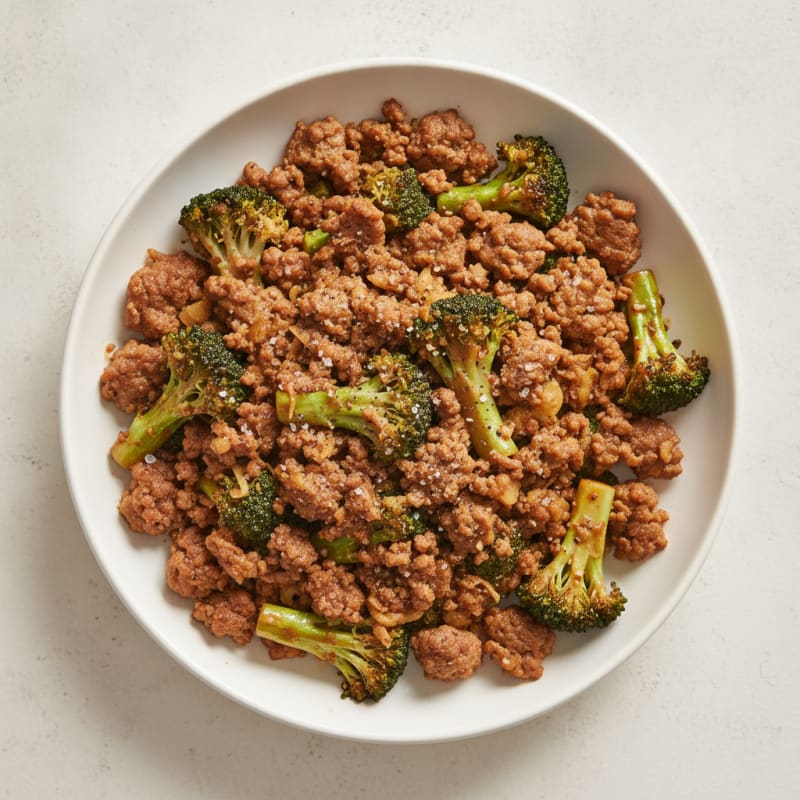 Ground Beef and Broccoli Stir-Fry