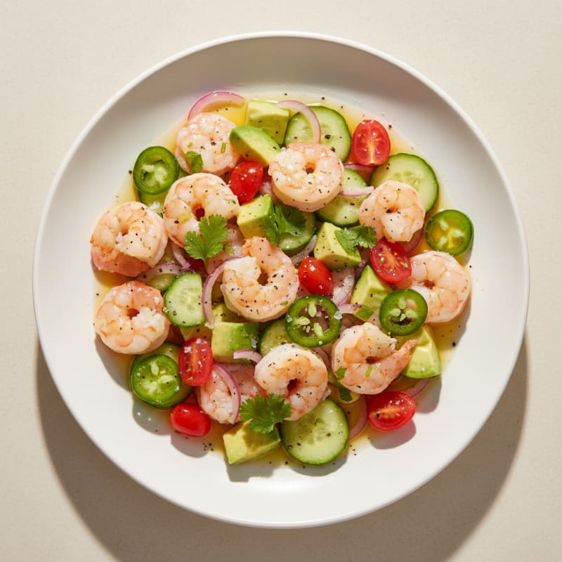 Zesty Shrimp Avocado Ceviche