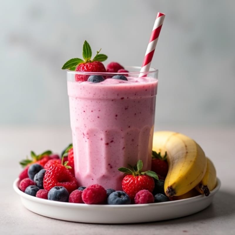 Protein-Packed Creamy Berry Smoothie