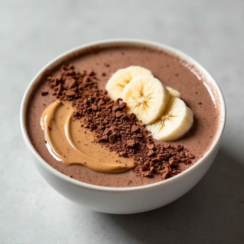 Chocolate Protein Smoothie Bowl with Almond Butter