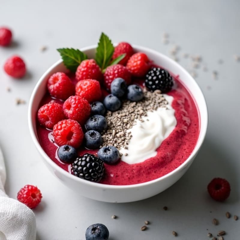 Creamy Greek Yogurt Power Bowl with Fresh Berries