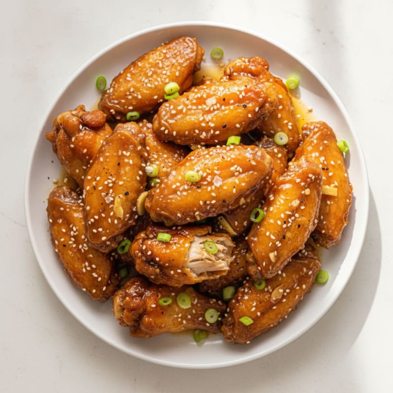 Honey-Garlic Glazed Chicken Wings