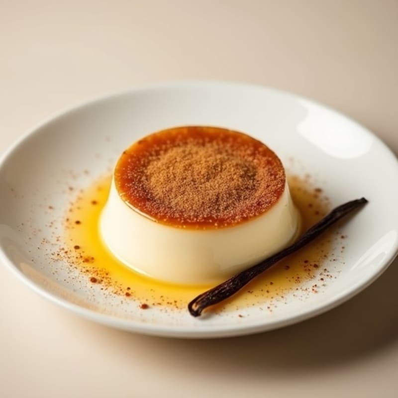 Protein-Rich Vanilla Bean Custard with Caramelized Top