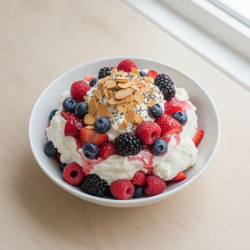 Creamy Greek Yogurt Protein Parfait with Mixed Berries