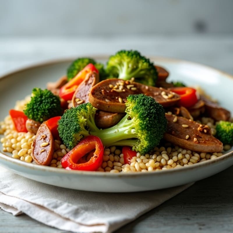 Garlic Ginger Beef and Broccoli Stir-Fry