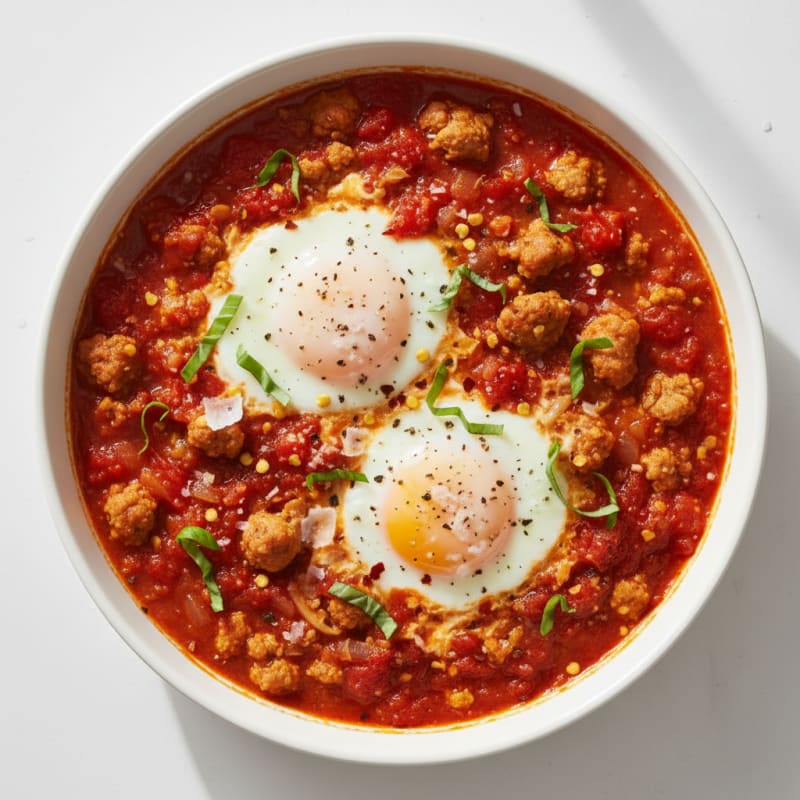 Baked Eggs in Spicy Tomato Sauce