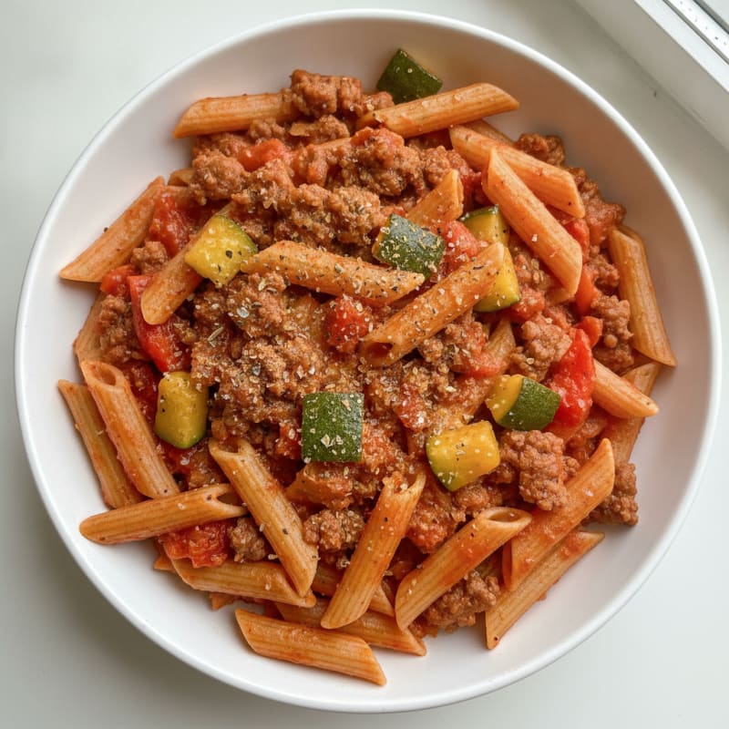 Lean Ground Beef Pasta Skillet