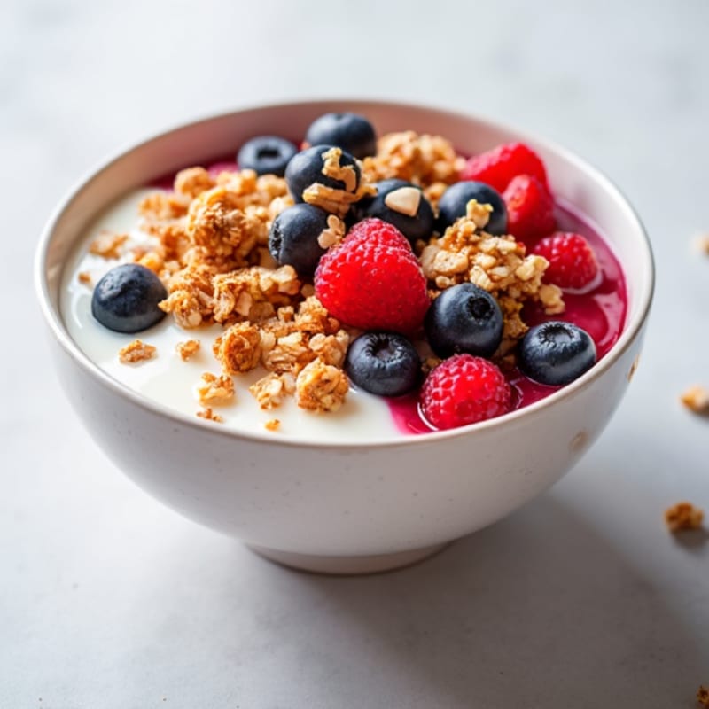Protein-Packed Berry Crunch Yogurt Bowl