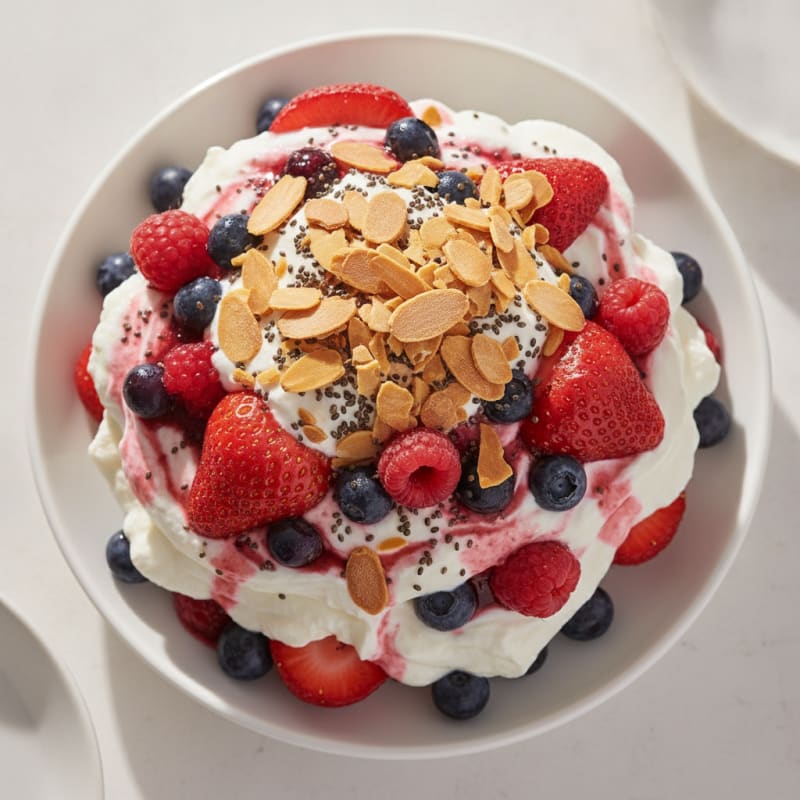 Creamy Greek Yogurt Protein Parfait with Mixed Berries