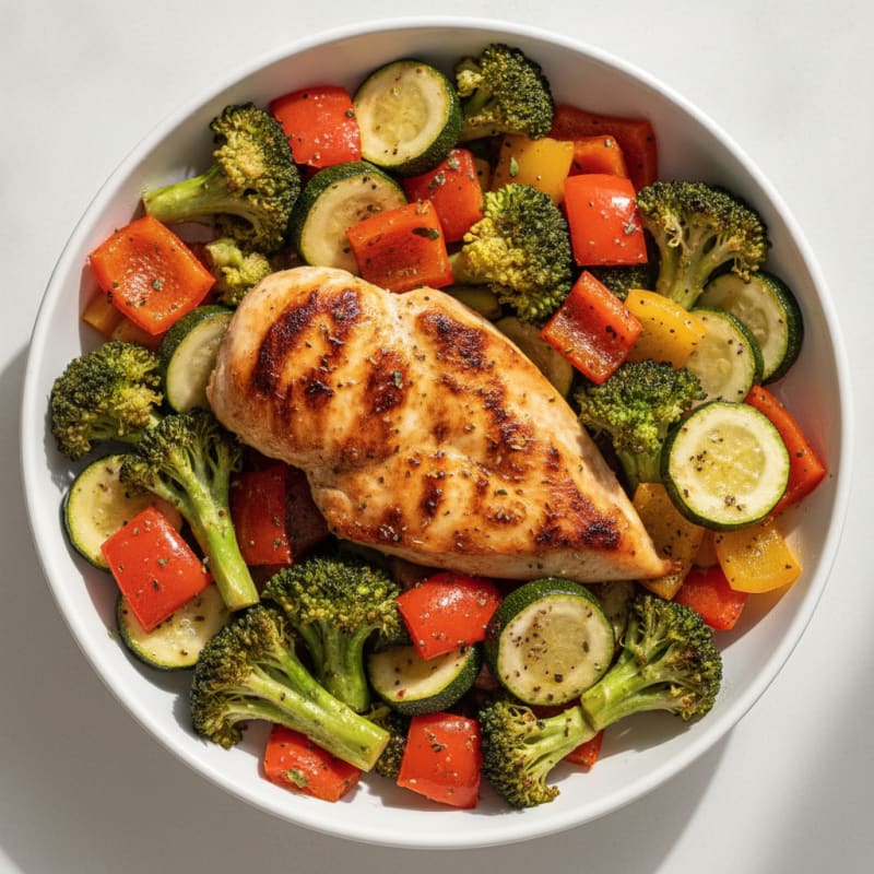 Chicken and Roasted Vegetable Medley