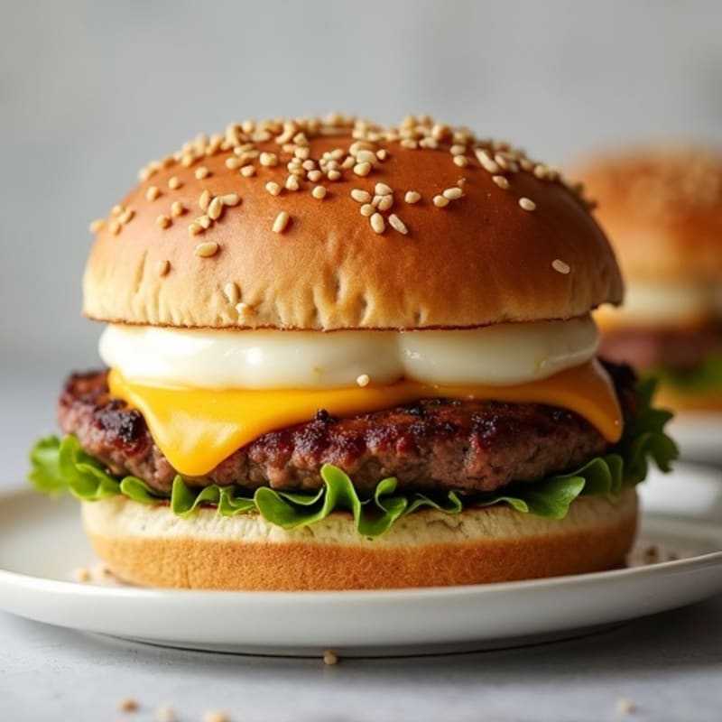 Juicy Mozzarella-Stuffed Lean Beef Burgers