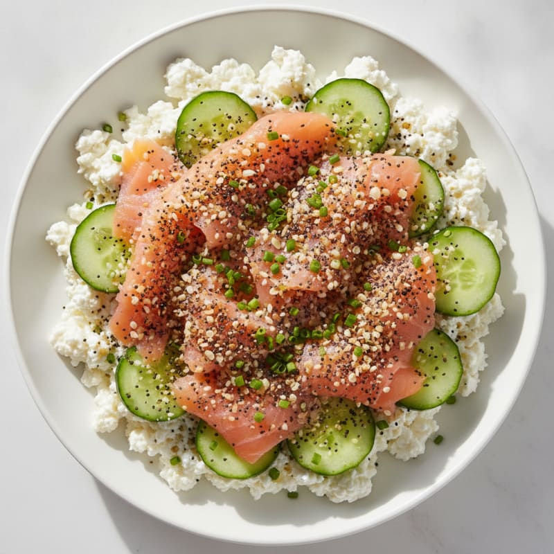 Protein-Packed Everything Bagel Cottage Cheese Bowl