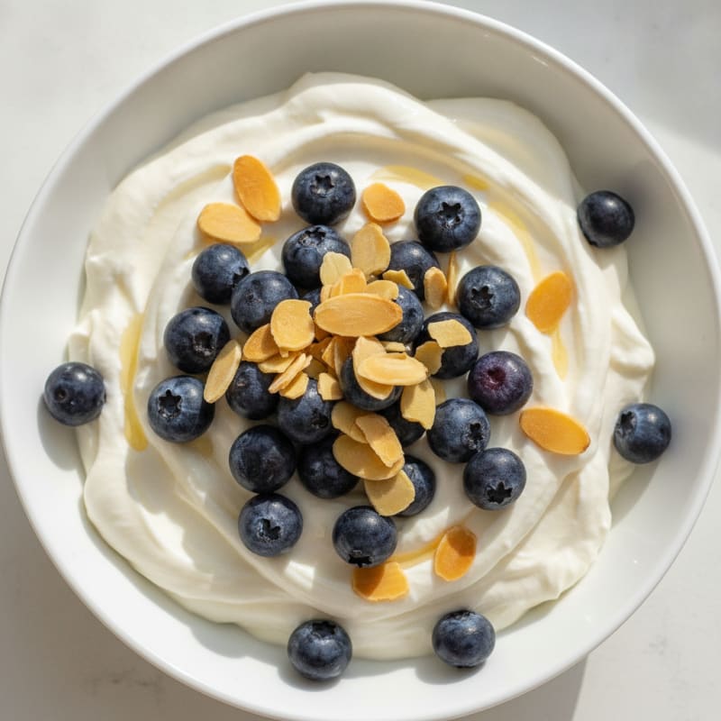 Silky Greek Yogurt Protein Pudding with Berries