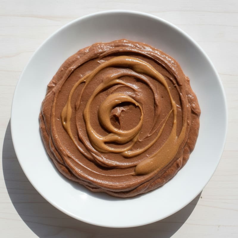 Silky Chocolate Protein Pudding with Almond Butter Swirl