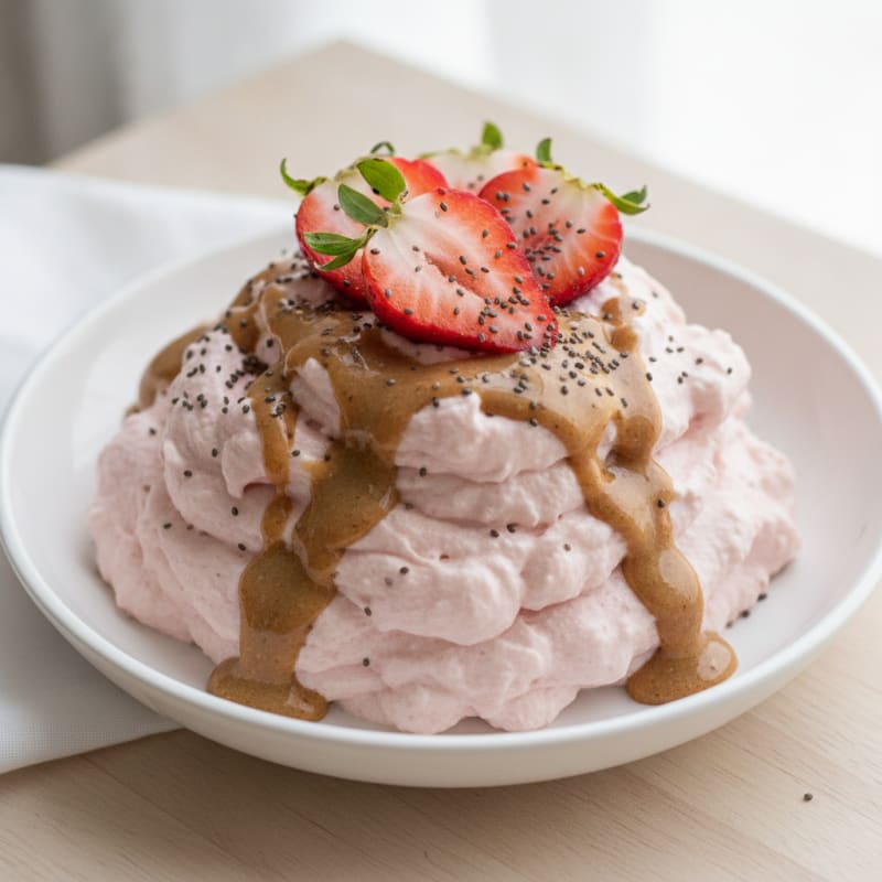 Strawberry Greek Yogurt Protein Mousse