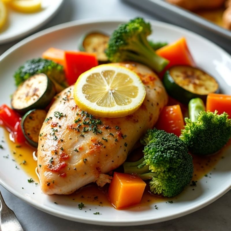 Sheet Pan Lemon-Herb Chicken with Roasted Vegetables