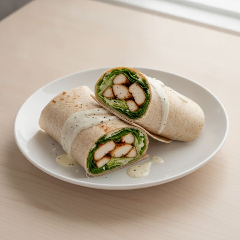 Chicken Caesar Salad Wraps
