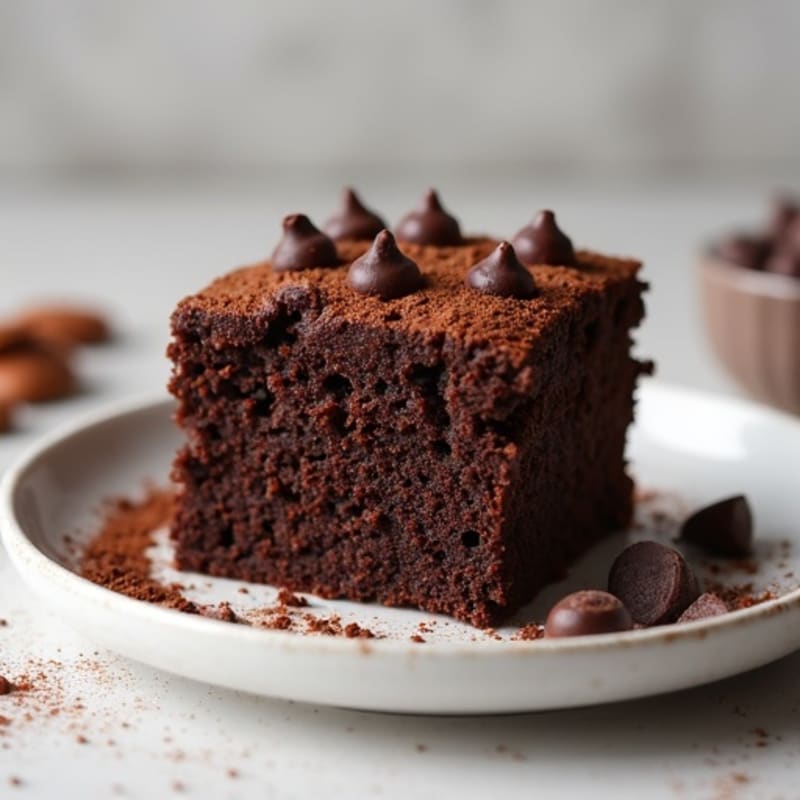 Protein-Rich Dark Chocolate Almond Flour Cake