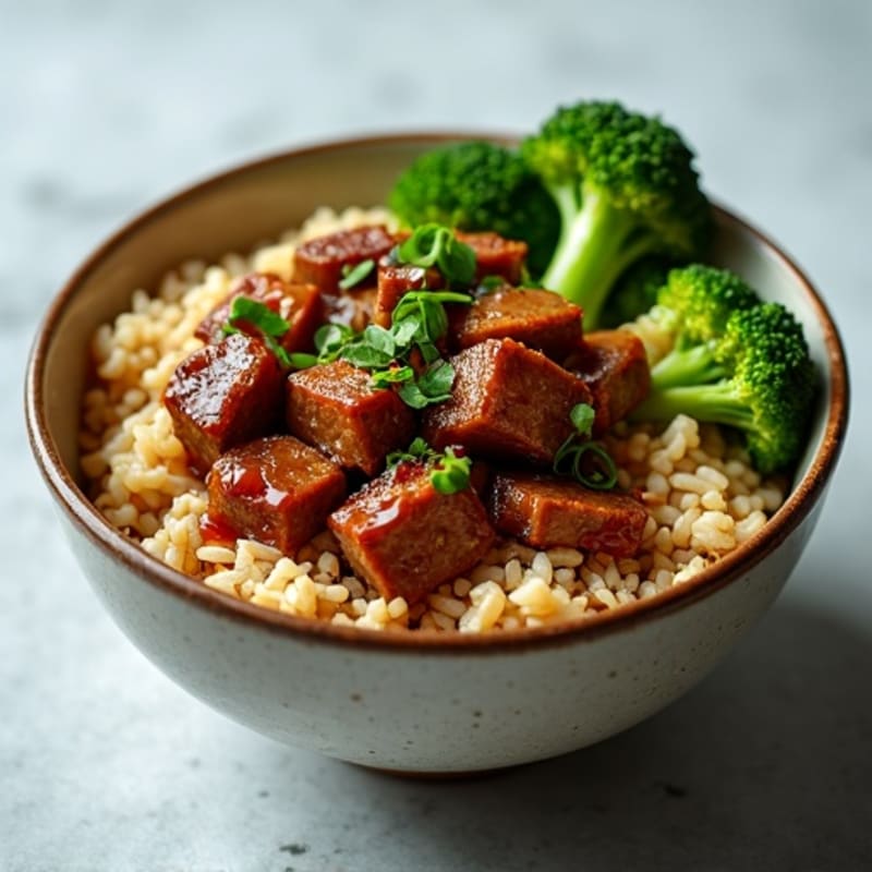 Ginger-Garlic Beef and Broccoli Rice Bowl