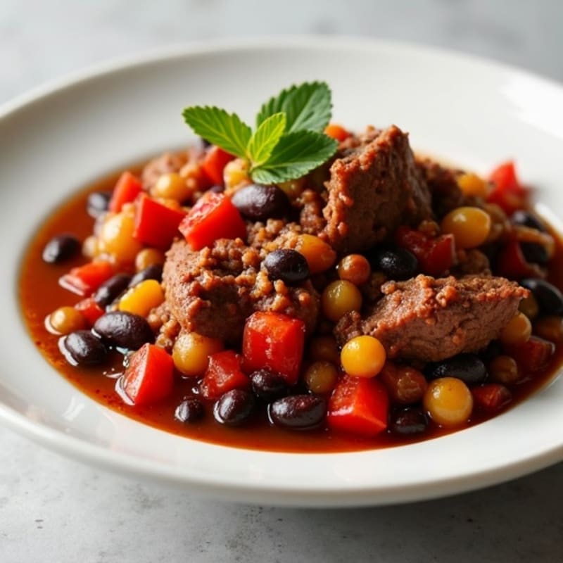 Hearty Black Bean and Ground Beef Chili