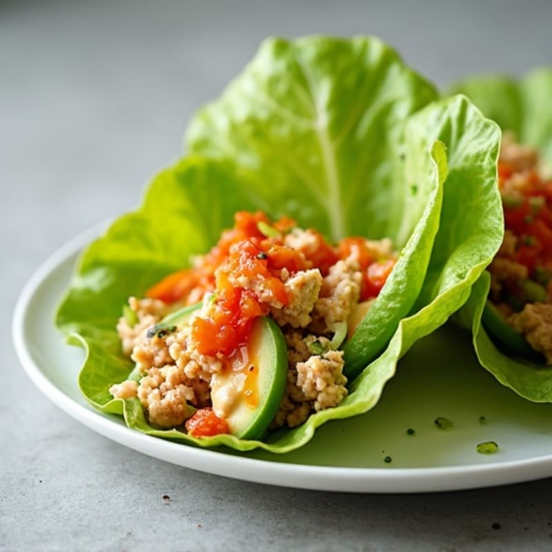 Spicy Sriracha Tuna Lettuce Wrap