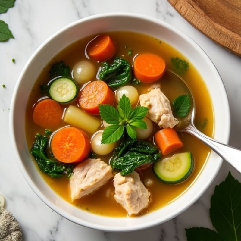 Nourishing Chunky Chicken and Vegetable Soup