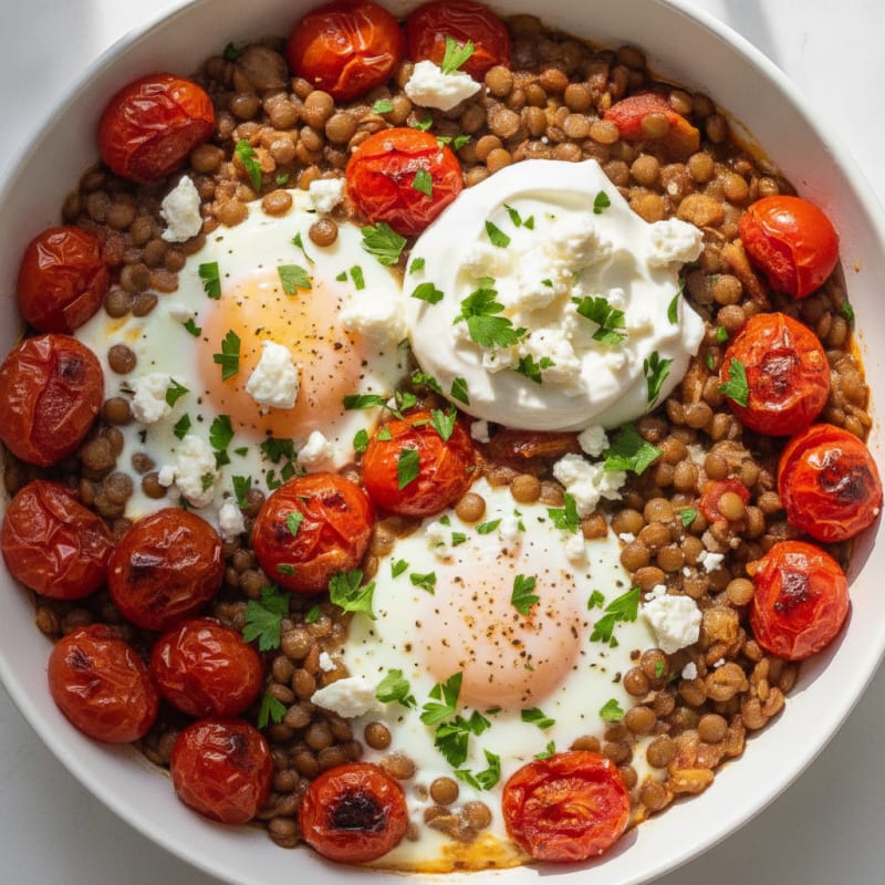 Baked Eggs with Roasted Tomatoes