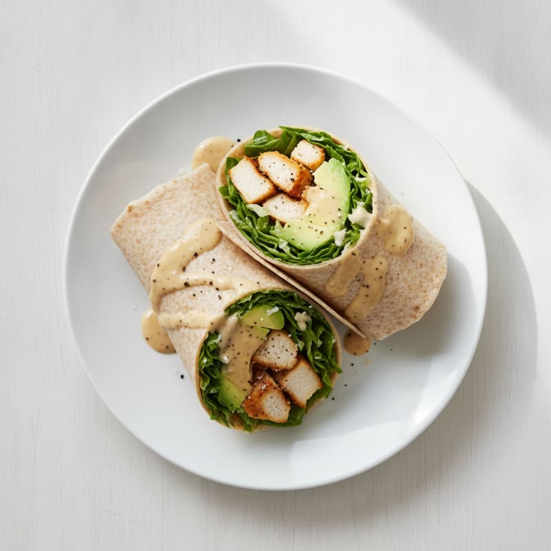 Chicken Caesar Salad Wraps