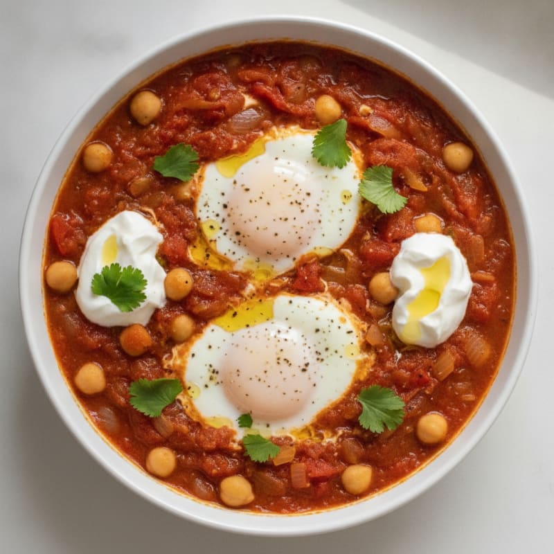 Spiced Tomato and Poached Egg Shakshuka