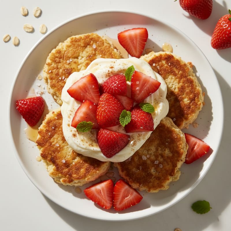 Strawberry Shortcake with Vanilla Cream