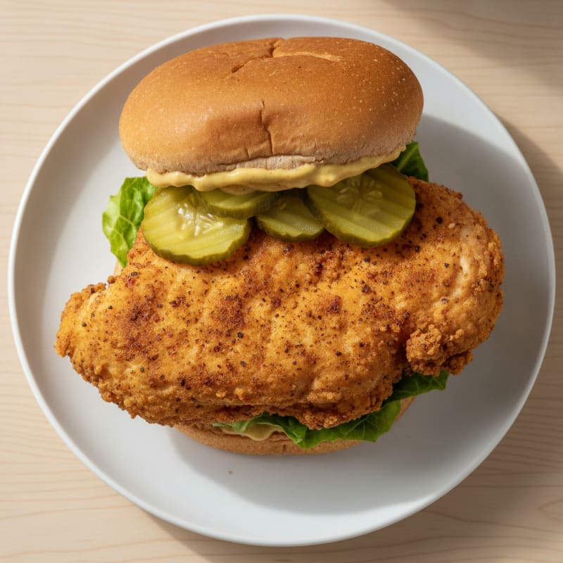 Buttermilk Fried Chicken Sandwich with Pickles