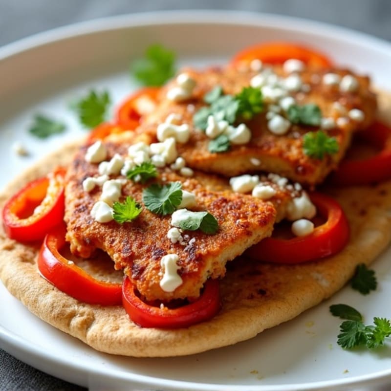 Sheet Pan Crispy BBQ Ranch Chicken Flatbread