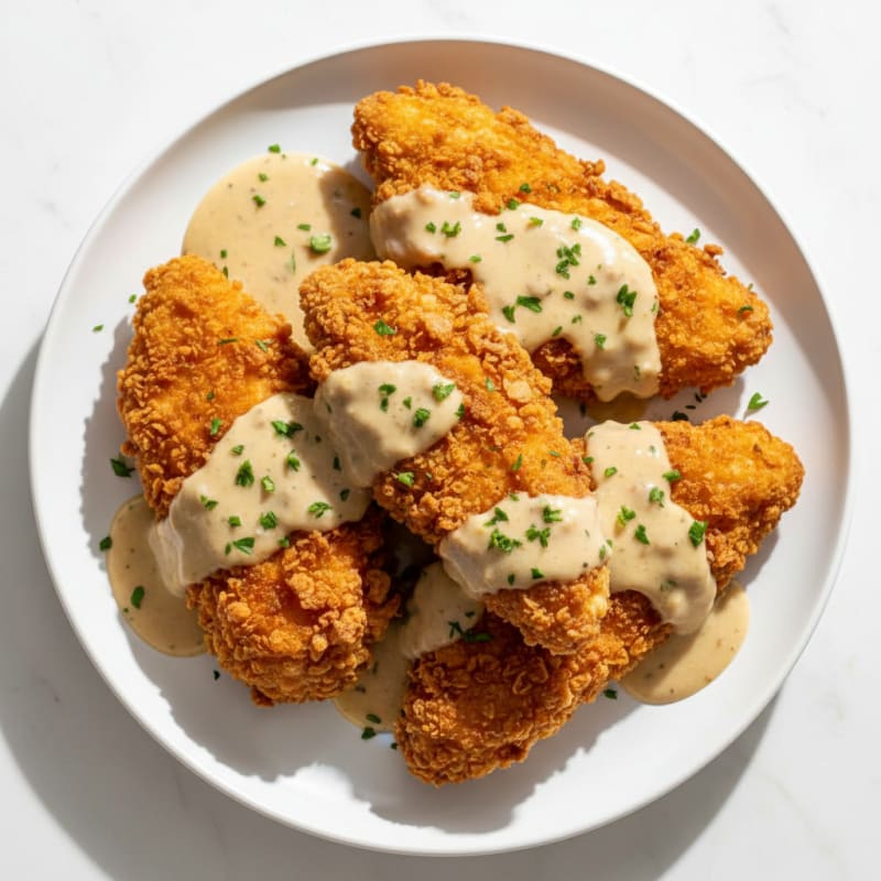 Buttermilk Fried Chicken with Creamy Gravy
