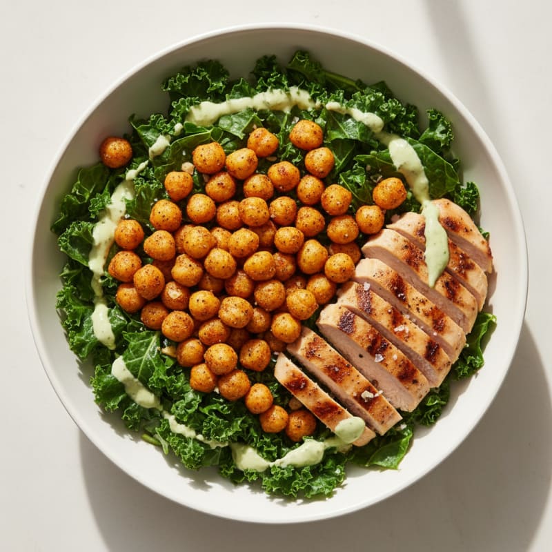 Crispy Roasted Chili-Lime Chickpea Bowl