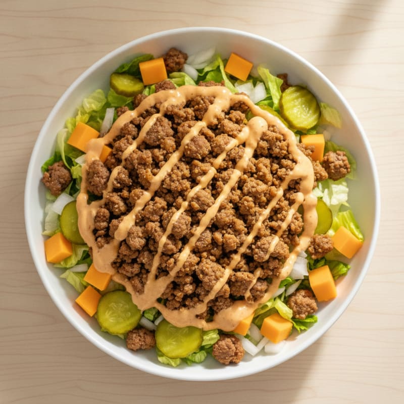 Big Mac Inspired Protein Bowl