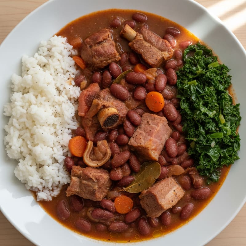 Feijoada Tradicional Portuguesa com Arroz Branco