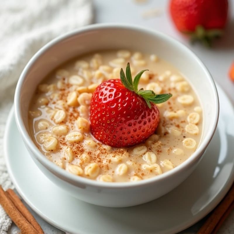 Creamy Cinnamon-Vanilla Protein Oatmeal