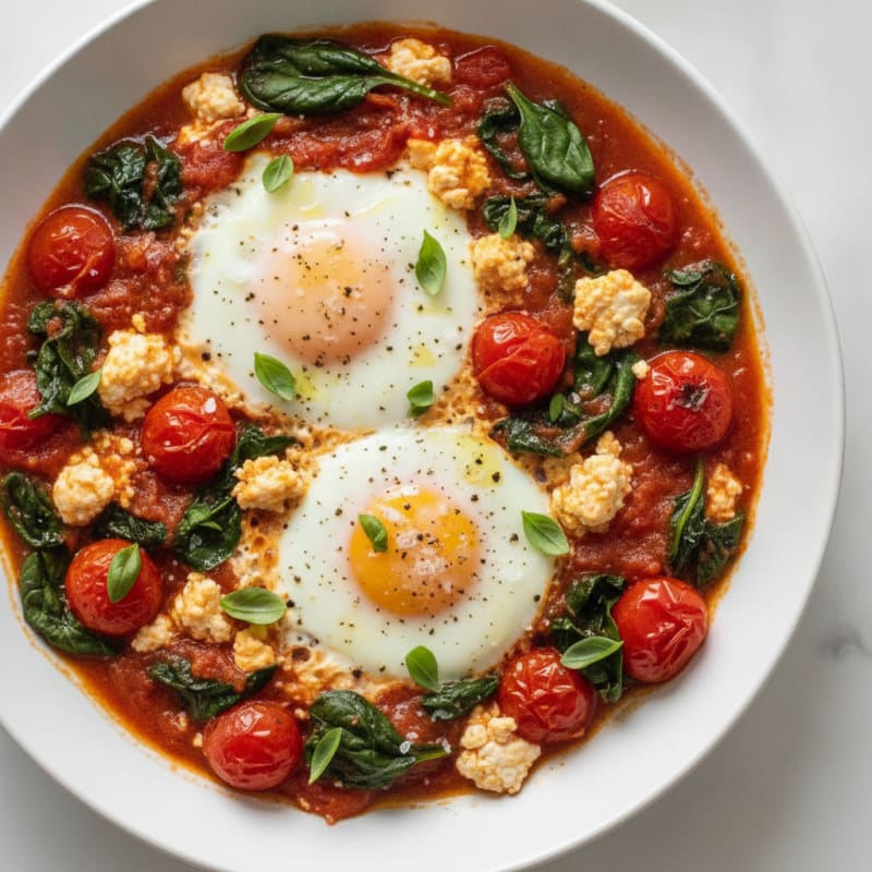 Baked Eggs with Roasted Tomatoes