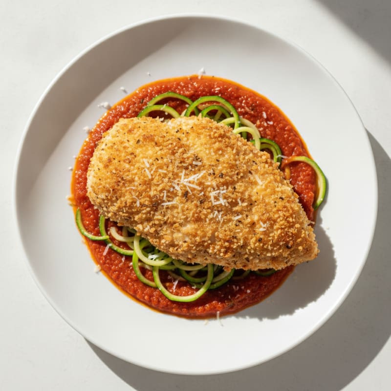 Parmesan-Crusted Chicken with Marinara
