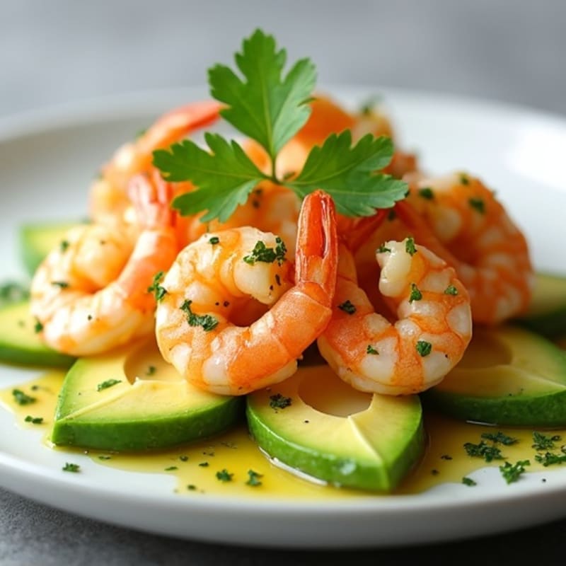 Fresh Lime-Marinated Shrimp with Creamy Avocado