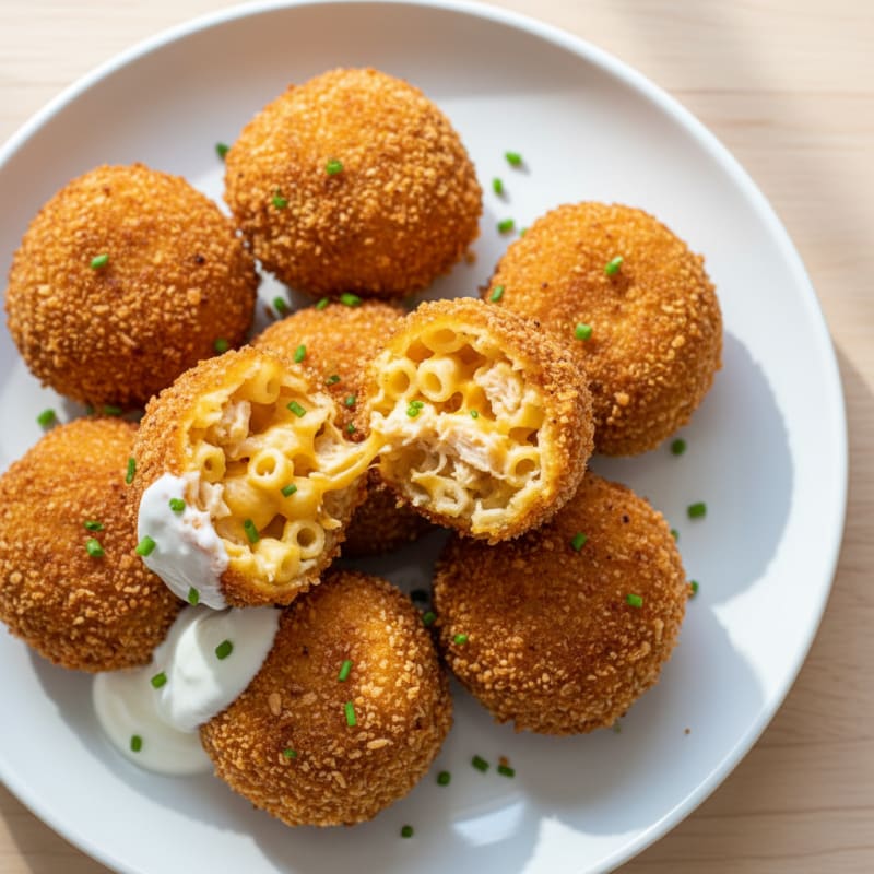 Deep-Fried Mac & Cheese Protein Balls