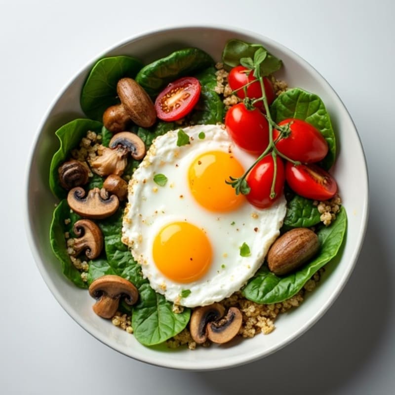 Protein-Packed Spinach and Egg White Breakfast Bowl
