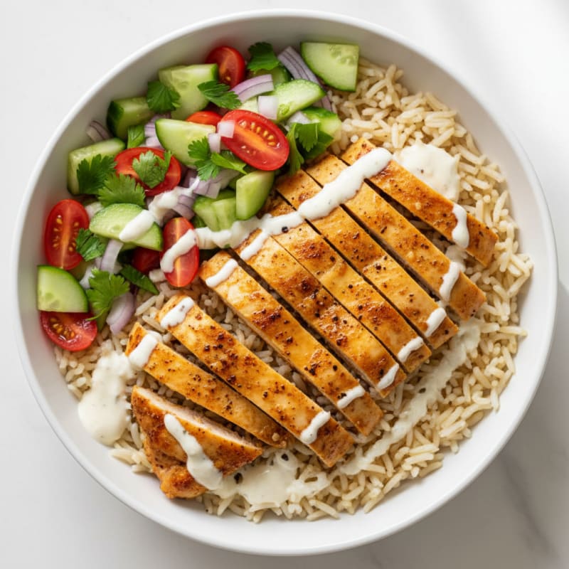 Chicken Shawarma Rice Bowl